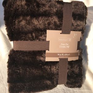 Faux Fur Throw Blanket